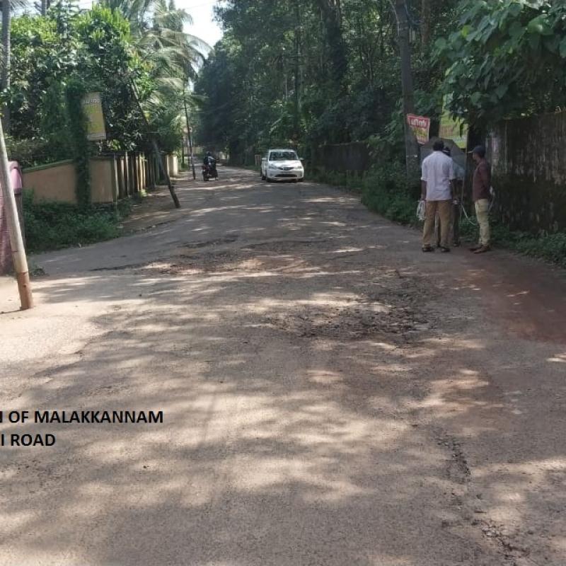 Site investigation of Malakkannam Kannanthrappadi road