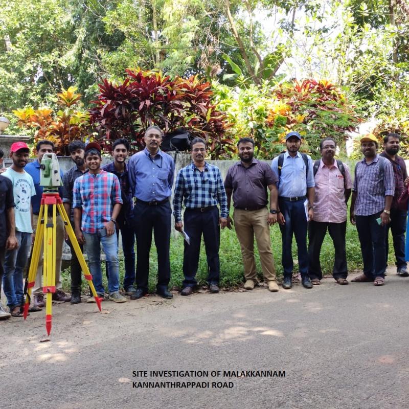 Site investigation of Malakkannam Kannanthrappadi road