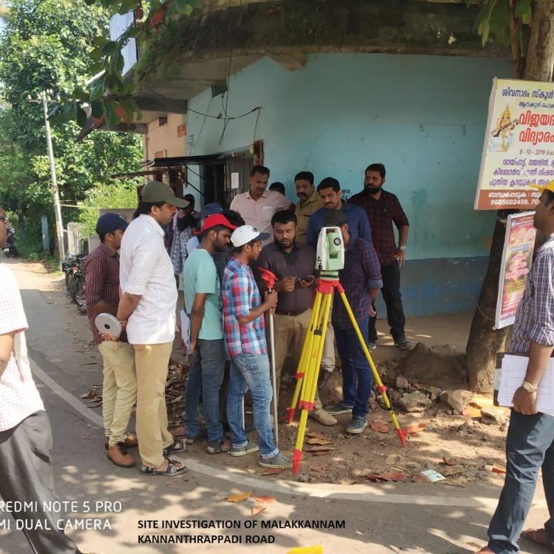 Site investigation of Malakkannam Kannanthrappadi road