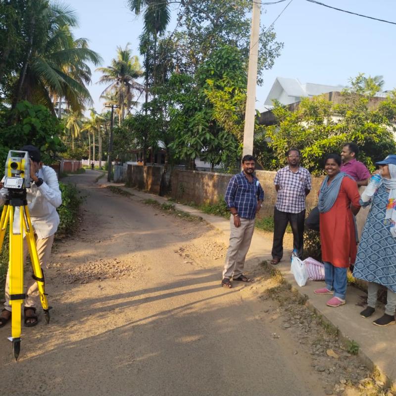 Surveying and Soil test for the DPR preparation of Vayalodam Thadikadavu Road