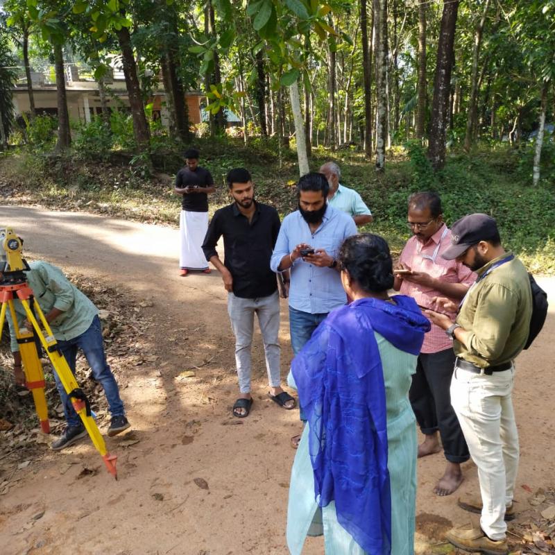 Site Visit by PMU Team at Manchuvadu bridge, Kannur on 18-01-2023