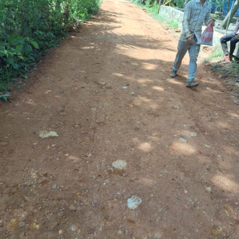 Subgrade stabilization on Manenkarypadi road in Alappuzha 