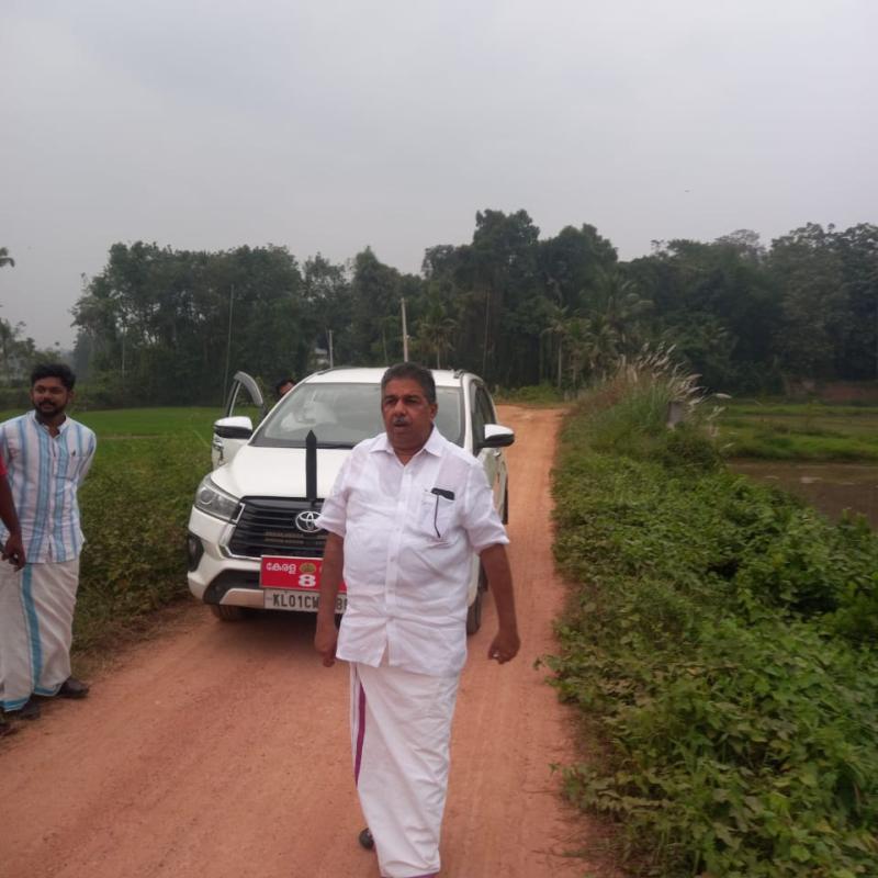 Hon. Minister Saji cheriyan visits at chirakkarapadi road, Alappuzha